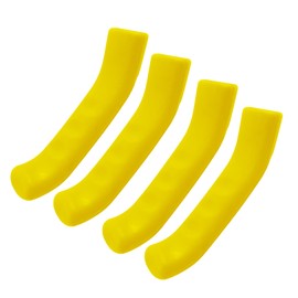 Runseaway 2 Pairs Bicycle Brake Lever Grip Protector Cover, Non-Slip Brake Lever Grip, Silicone Sleeve Universal Brake Protection Handle Cover for Bicycle, Cycling, Road/Mountain Bikes, Yellow