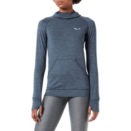 Salewa Women's Puez Melange Dry Hoody - Black Out Melange - XS