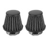 ETOPARS 2Pcs Black Motorcycle Air Intake Filter Kit Auto Cold