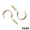 TERF® 25mm Round Bend Shoulder Cup Hook Screw 25mm (1
