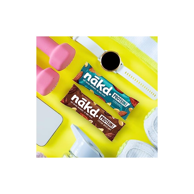 Nākd. Protein Caramelo | Barritas Raw | 3 x 45g