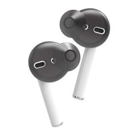 Elecom AVA-APIBK Airpods Earphone Cover Earpiece Earpiece with Canal Structure, Compatible with 2019/2016 Release Models, Black