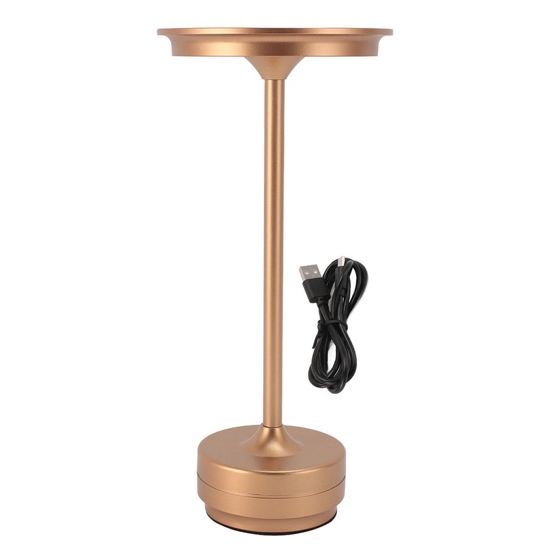 LED Cordless Table Lamp Aluminum Iron 3 Light Source Touch