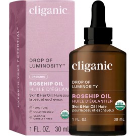 Cliganic Aceite De Rosa Mosqueta Orgánico, 1 Fl. Oz (30 Ml)