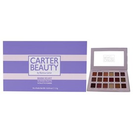 18 Shade Palette - Warm Velvet by Carter Beauty for Women - 0.72 oz Eye Shadow                                                                        