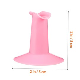 2pcs Pink Plastic Finger Stand Support Rest Nail Art Design Painting Salon DIY Manicure Finger Holder for Nail Art Manicure Practice Hands and Fingers