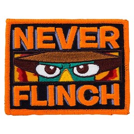 Minoda Never Flinch D01Y5963 Phineas & Ferb Cotton Patch for both Iron and Seal