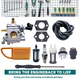 youjupazi 4282-120-0606 BR600 Carburetor Kit For Stihl BR500 BR550 BR 500 550 600 BR700 Backpack Blower Leaf Blower Parts Replaces Zama C1Q-S183 C1Q-S184 4282-120-0607 4282-120-0608