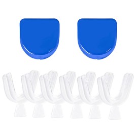 Teeth Whitening Trays Kit 6packs, Thermoform Moldable Tray for Whitening Teeth, Oral Care Mouth Tray Kits Comes with 2 Blue Cases