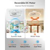 addlon Ceiling Fans with Lights and Remote, 20'' Low Profile