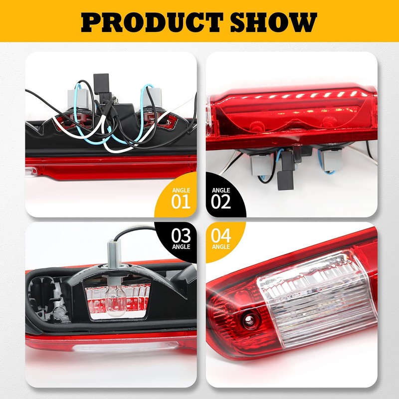 Jecoupoon 3rd Third Brake Light Cargo Lamp High Mount Stop