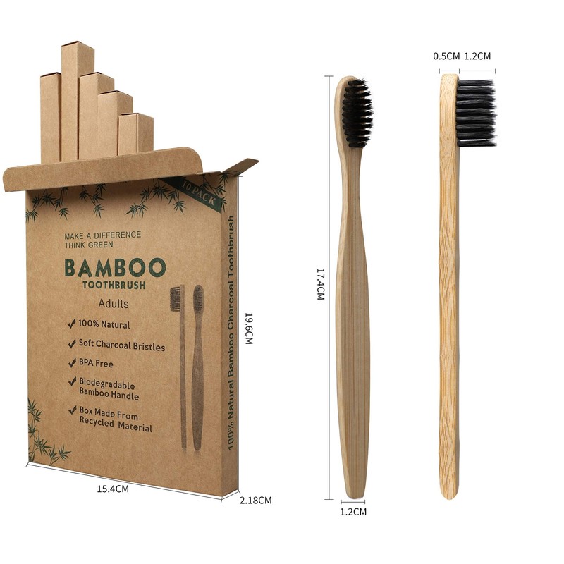 Bamboo toothbrushes.