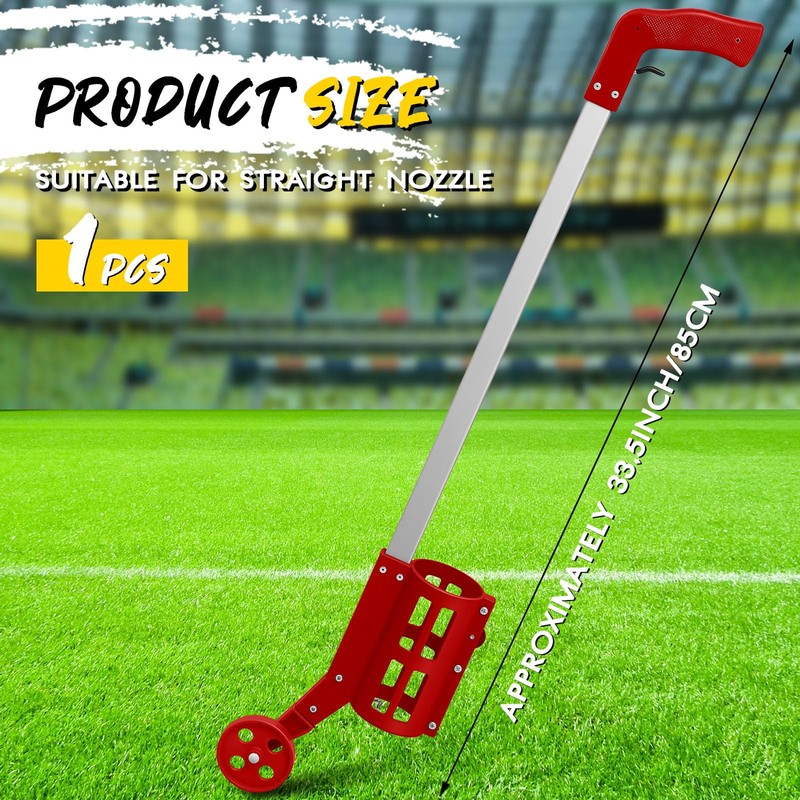 Zonon 1 Pcs Industrial Wheeled Marking Wand for Line Paint
