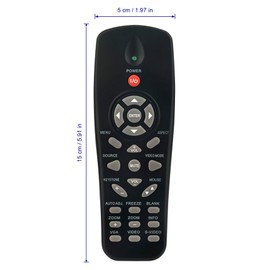 Replace Remote Control Compatible with DELL Projector 1209S 1210X 1220 1410X 1430X 1510X 1610X 4210X 1610 1610HD 1210S M209X M210X M409WX M410HD 4230X 4310WX MS109S 1609WX