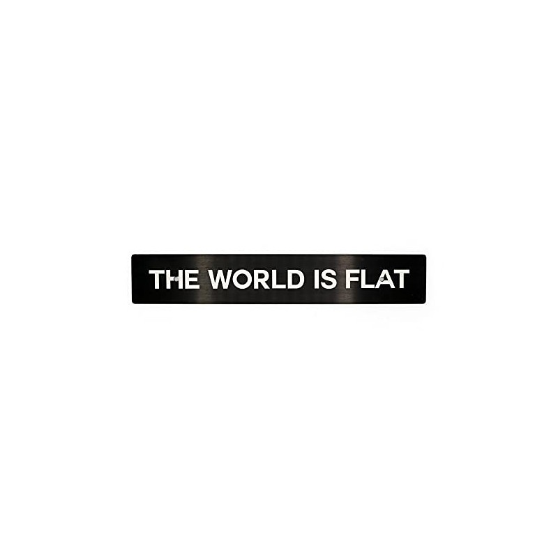 Billetworkz The World is Flat License Plate Delete Compatible with
