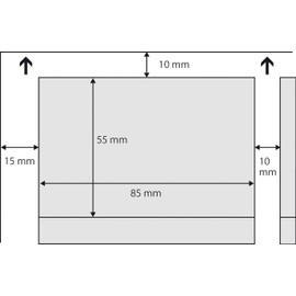 SIGEL DP742, 85x55 mm (A4), Business Cards, 3C, smooth cut all around, 225 gsm, printable, marble Grey, 100 Piecesequal to10 sheets
