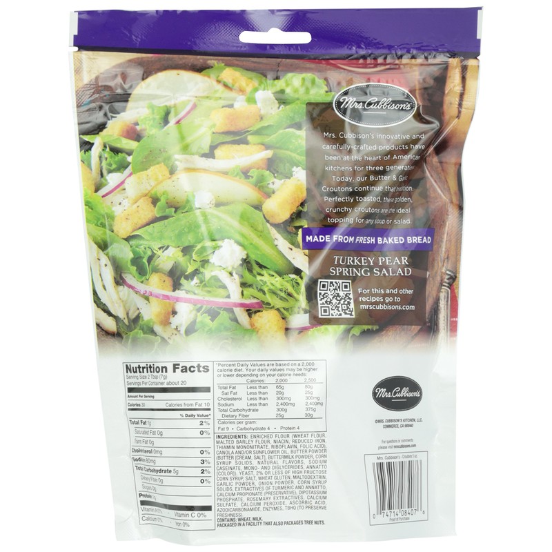 Mrs. Cubbison's Classic Cut Croutons | Butter & Garlic |