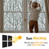 Leaf Pattern Window Tint with Installation Tools, Blackout Window Cover,