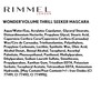 Rimmel London - Wonder'Volume Thrill Seeker Mascara, Bold Volume, Lengthening,
