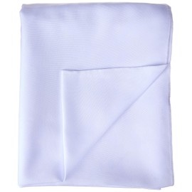 LA Linen Pack-2 Polyester Poplin Backdrop Drape 96 by 58-Inch Wide, White, 96 x 58