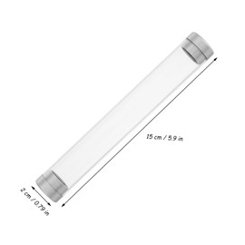 Gatuida Tweezers Box Organizer Transparent Storage Tubes for Beauty Tools Durable Tweezer Holder for Lash Tech Multifunctional Vial Containers and Clips