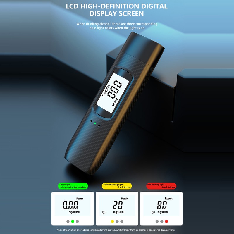 Alcohol Tester Portable High Accuracy Breathalyzer Non Contacting Breath Alcohol