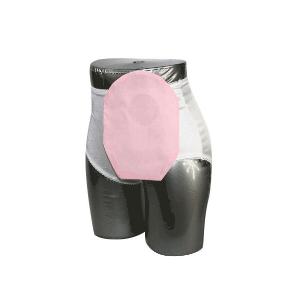 CX58277EA - Daily Wear Pouch Cover, Closed End, Fits Flange Opening of 3/4 to 2-1/4, Overall Length 9, Pink
