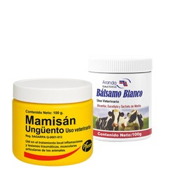 Bálsamo Blanco LA VAQUITA/ MAMISAN Quema Grasa, Elimina Celulitis, Hidrata-Reafirma Piel,Reduce Medidas kit de 2 Frascos 3.52oz Anticelulítico Natural