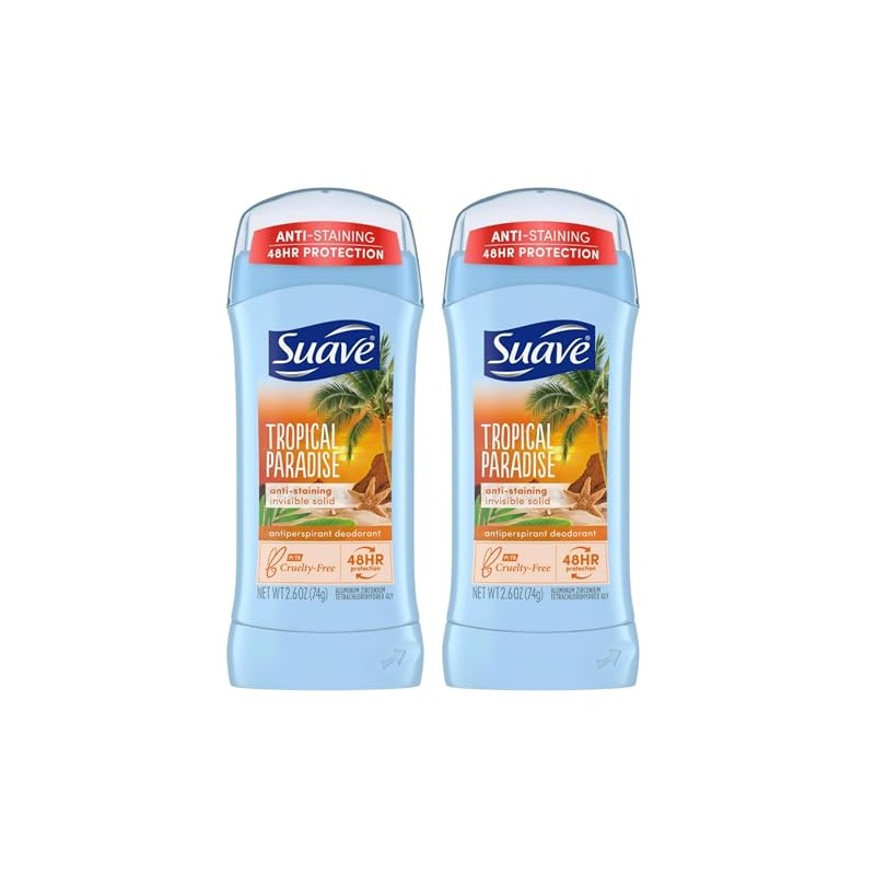Suave Deodorant 2.6 Ounce 24Hr Tropic Paradise Invis. Solid (76ml)