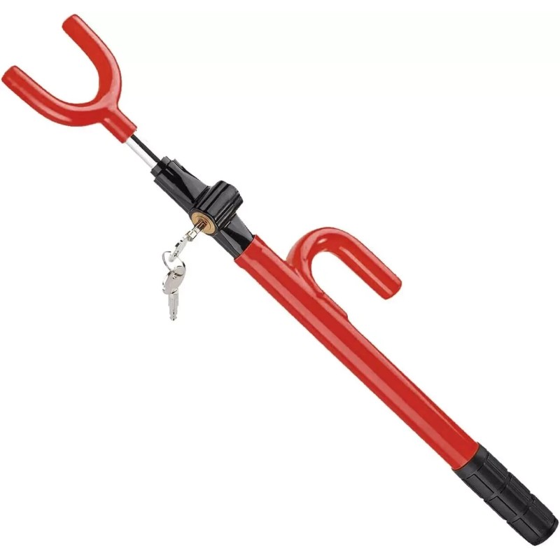 Steering Wheel Lock The Club Twin Hooks Anti Theft Universal