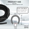 Wadoy 018-338-BLK RV Slide Out Seal 30 Ft, Weather Stripping