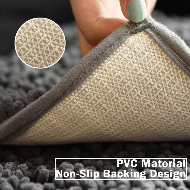 Non-Slip Bath Mat - 40 x 60 cm, Fluffy Bath