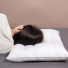 Pozino Flat Thin Pillows for Sleeping - Queen Size Slim