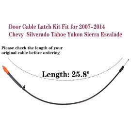 924-481 25.8" Door Latch Cable For Chevy Silverado Tahoe Yukon Sierra Escalade,Door Handle Latch Release Cable 2007 2008 20092010 2011 2012 2013 2014 22862028, 22862029, 22862030