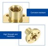 QUARKZMAN Pack of 6 Tr8x2 Lead Screw Brass Nut, Trapezoidal
