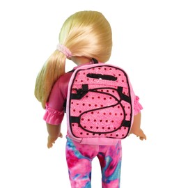 18 Inch Doll Clothes - Pink Sequin Backpack -Fits 18" American Girl Dolls, Madame Alexander, Our Generation, etc. Great Quality - Beautiful Fabrics *Doll Not Included*