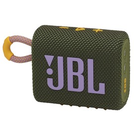 Bocina JBL Go 3, bocina Bluetooth portátil impermeable IP67 a prueba de polvo para exteriores (verde)