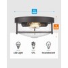 FEMILA Flush Mount Lighting Fixture, 12inch 2-Light Metal Ceiling Light