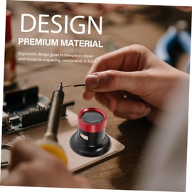 jojofuny Convenient Jewelers Loupe Magnifier with Ergonomic Design for Watch Repair and Miniature Engraving Lightweight Metal Lens for Close Up Inspection of Crystals and Gemstones