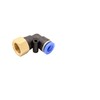 Pneumatic Angle Plug Fitting 90° with Internal Thread 1/4 Inch