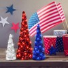 Ceenna 3 Pcs Independence Day Velvet Trees Set Independence Day