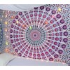 raajsee White Pink Tapestry Mandala Wall Hangings, Indian cotton Beach