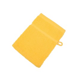 Gözze Sylt 7881-75-A1 Flannel Mitts (Set of 4) - 16 x 21 cm, gold, 16 x 21 cm