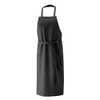 Black Bib Apron 80 x 100 cm, 1 Pocket, Adjustable