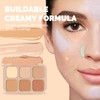 Holzsammlung 6 Colours Concealer Concealer Camouflage Palette with 11 Pieces