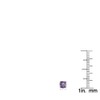 Sterling Silver 6mm Cushion-Cut Amethyst Stud Earrings