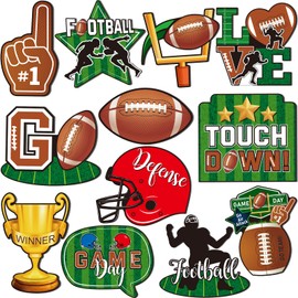 12 Pieces Football Locker Magnets Football Fridge Magnets for Boys Sport Whiteboard Decorative Magnets Car Bumper Stickers Football Party Decorations for School Home Office Kitchen Party Decors