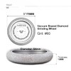 SHDIATOOL 3 Inch Profile Hand Diamond Wheel Height 15mm Convex