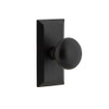Ageless Iron Vale Plate Passage with Keep Knob in Black