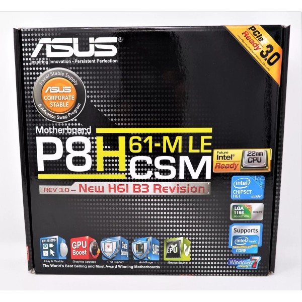 Intel ASUS P8H61-M LE CSM R3.0 LGA1155 MATX VID LAN